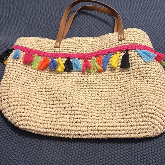 INC tassel Beach Bag - Picture 2 of 4